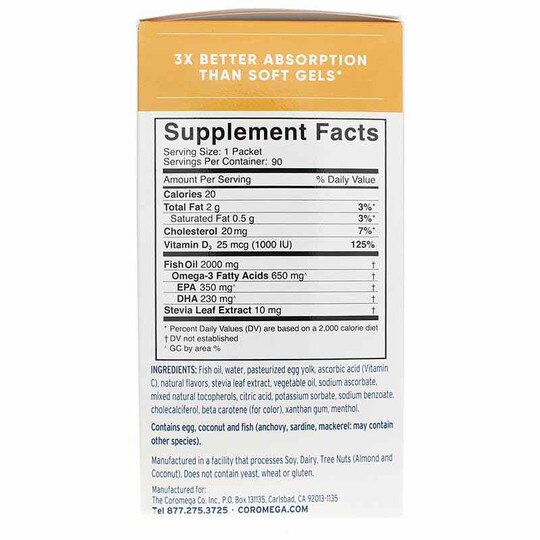 Omega-3 Tropical Squeeze + D, COM